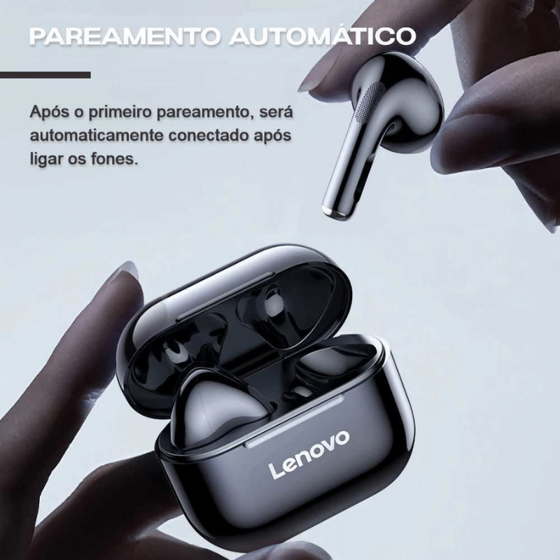 Fone de Ouvido Bluetooth Lenovo LP40 - SmartClickbr