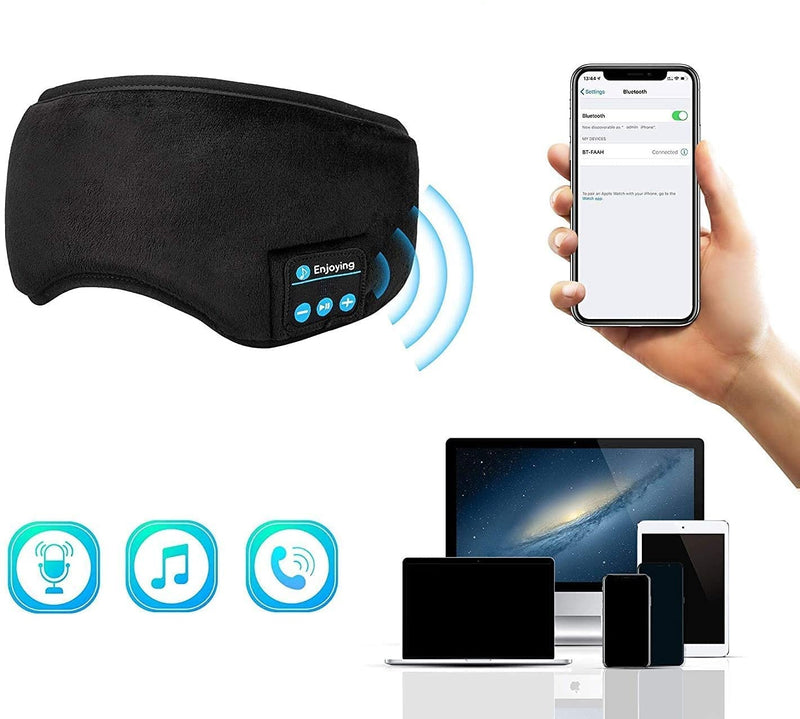 Tapa Olho De Dormir C/ Fone De Ouvido Bluetooth - Sleep Mask™, Fone, Sono, Tapa Olho, Relaxamento, Musica