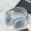 headphone azul sem fio, headphone sem fio