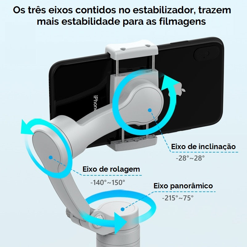 estabilizador gimbal para celulares, gimbal, estabilizador, axnen, estabilizador gimbal, acessórios