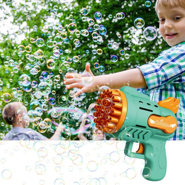 Arminha Lança Bolhas Automático - Bubble Gun, Arminha de Agua, Agua, Lança Bolhas, Diversão, Brinquedo 